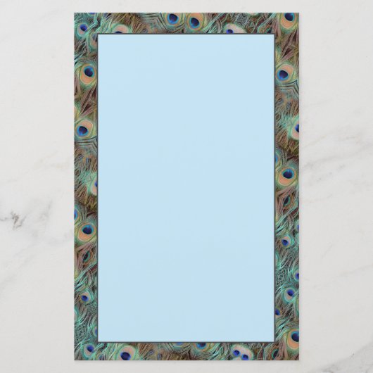 Papier Peacock Bleu Conception (Devant)