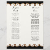 Papier Peacock & Feather Elegant Matching Wedding Program (Dos)