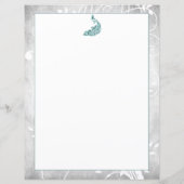 Papier Peacock turquoise (Dos)