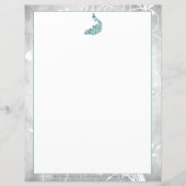 Papier Peacock turquoise (Devant)