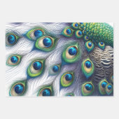 Papier Peacock, vert et violet (Devant)