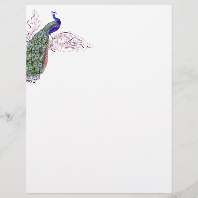 Papier Peacock vintage (Devant)