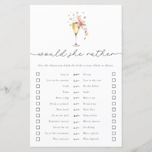 Papier Pearl & Prosecco préférerait-elle le jeu nuptial