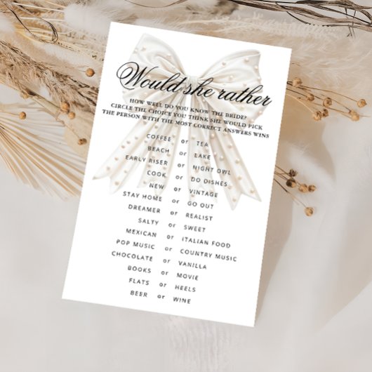 Papier Pearls Bow aimerait-elle Plaire jeu de douche