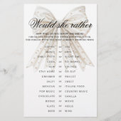 Papier Pearls Bow aimerait-elle Plaire jeu de douche (Devant)