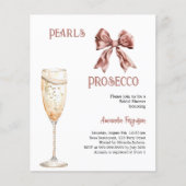 Papier Pearls Pourcot arc rose Poudre nuptiale invitation (Devant)