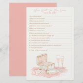 Papier Pearls & Prosecco How Well Do You Know Her Game (Devant / Derrière)