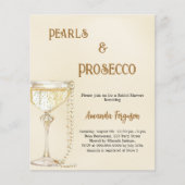 Papier Pearls Prosecco or nuptiale douche invitation (Devant)