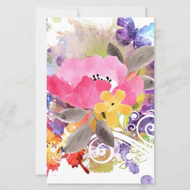 Papier Peau rose et violet sur (Devant)