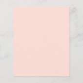 Papier Pêche à fleurs rose Invitation à la douche nuptial (Dos)