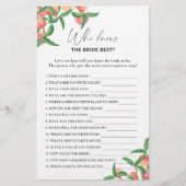 Papier Pêche - Qui connaît la mariée meilleur jeu (Devant)