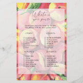 Papier Pêches - Ce qui est dans votre jeu de bourse (Devant)