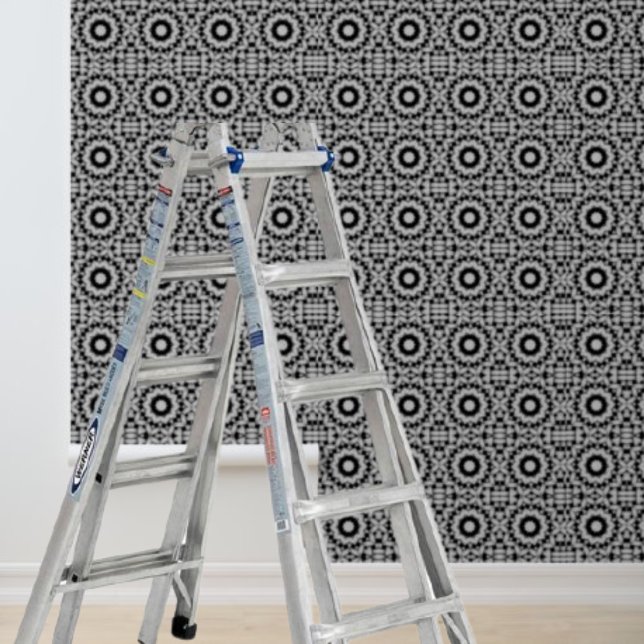 Papier peel et coller Papier peint Cercles gris Mo (Peel and Stick Wallpaper Grey Circles Pattern Wallpaper)