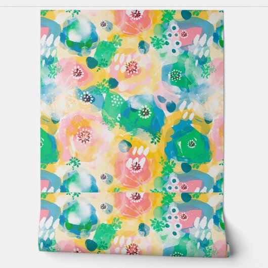 PAPIER PEINT 油絵調のカラフルなシームレスパターン柄 (Déroulement)