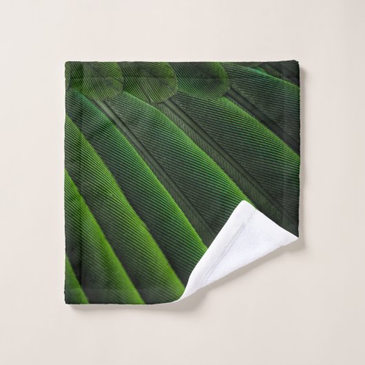 Papier peint 3D vert (Gant de toilette)