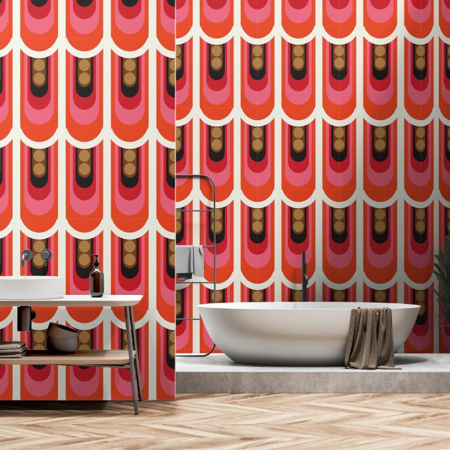 Papier Peint 70 géométrique (Salle de bain)