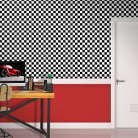 à damiers Noir Choisissez votre couleur Arrière -