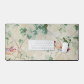 Papier peint à l'ancienne d'oiseaux et de lierre (Clavier et souris)