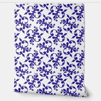 Papier peint à motif bleu