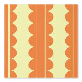 Papier peint à motif festonné orange brûlé (Recto)