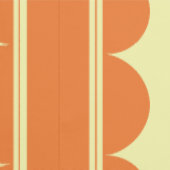 Papier peint à motif festonné orange brûlé (Couture)