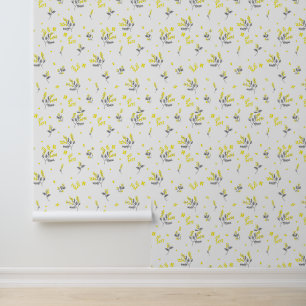 Papier peint à motifs floraux