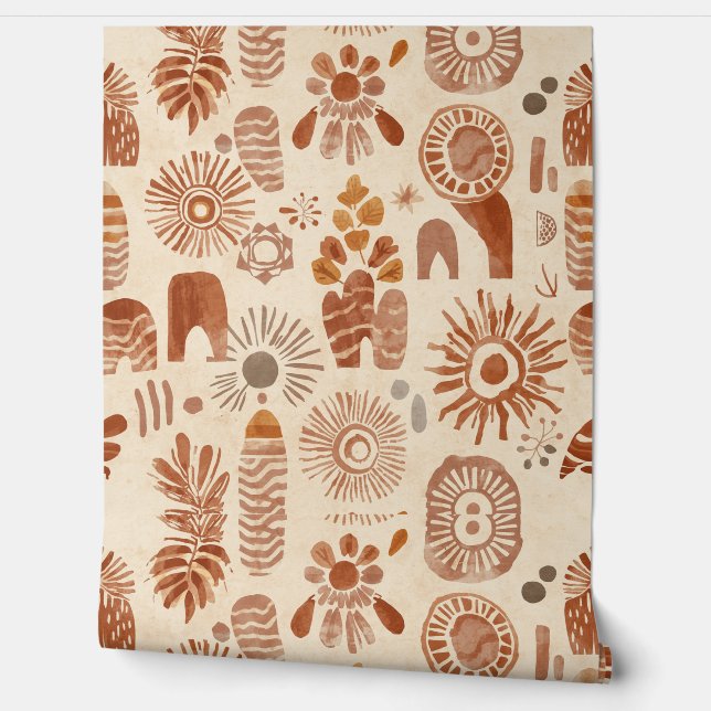 Papier Peint à Motifs Pour Mur d'Accent  (Déroulement)