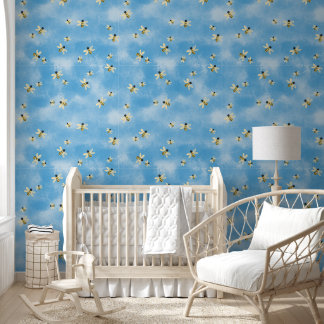 Papier Peint Abeilles Ciel Bleu