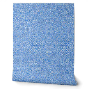 Papier Peint abstract blue and white pattern