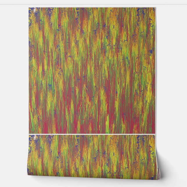 Papier Peint Abstract Paddy field Pattern Wallpaper  (Déroulement)