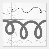 Papier peint Abstrait en noir et blanc (Recto)