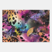 Papier peint Abstrait Vibrant violet rose bleu jau (Devant)