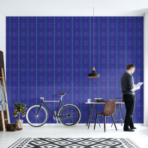 Papier Peint Acceptation   Médaillons de violet violet bleu Ind