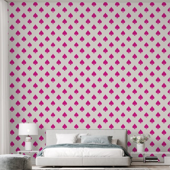 Papier Peint Ace rose pique Motif Retro Chic Fancy (Chambre à coucher)