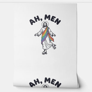 Papier Peint Ah Men Roller Skating Foi Vector Design_1