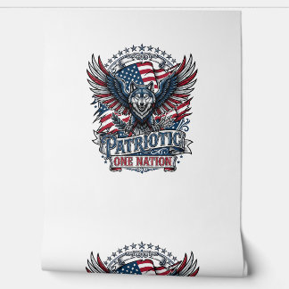 Papier Peint Aigle Patriotique Loup Hybride Animal Hybride Patr