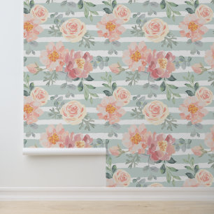 Papier Peint Ajouter votre monogramme Alicia Rose Motif de ba