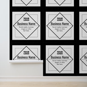 Papier Peint Ajoutez votre modèle personnalisable de logo