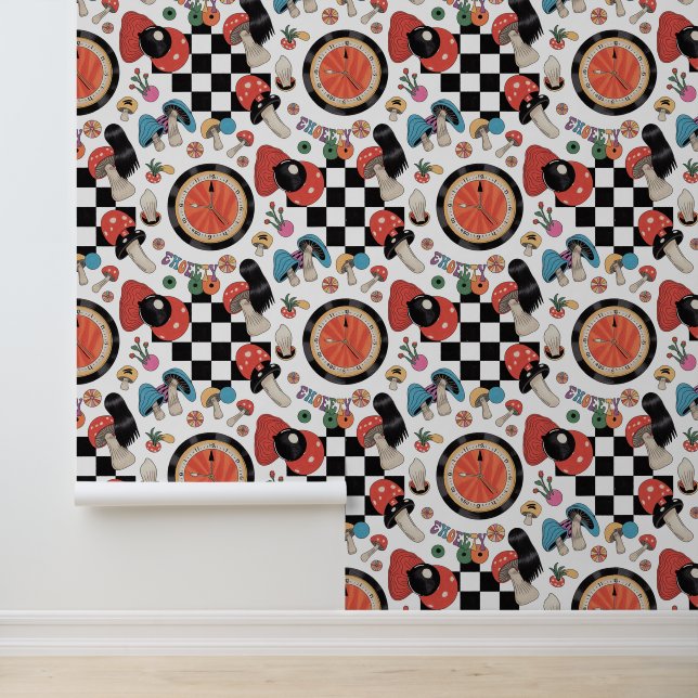 Papier Peint Alice au pays des merveilles Motif (Application)