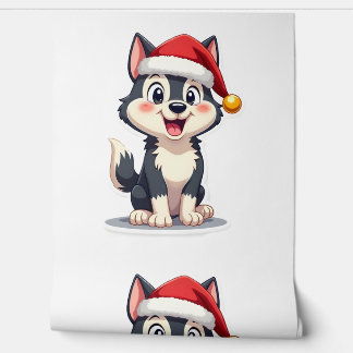 Papier Peint Amant de chien Husky de Noël Malamute (2)