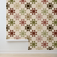 Amish Quilt Imprimer des couleurs neutres sur crèm
