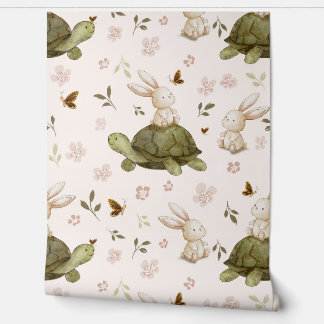 Papier Peint Amitié et Voyages les plus doux - Tortue lièvre