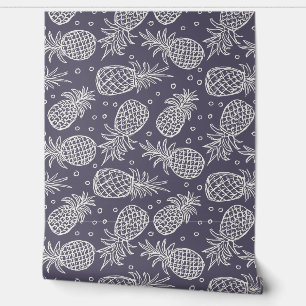 Papier Peint Ananas En Violet Par Minwax