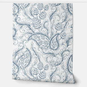 Papier Peint Ananas et Paisley