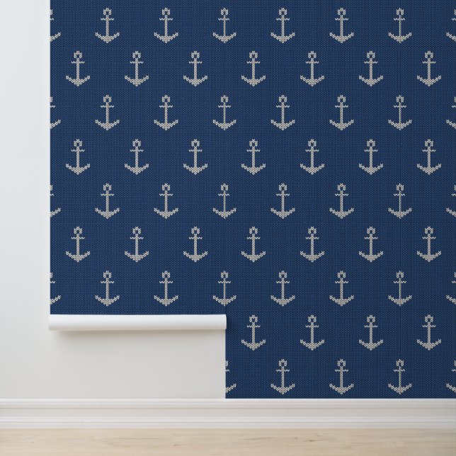 Papier Peint Ancre de la mer de Knit (Application)