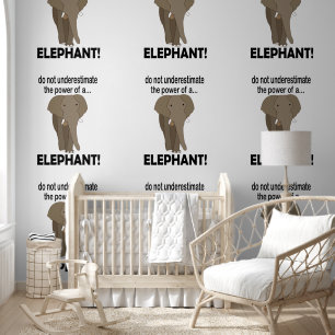 Papier Peint Animal éléphant Faune drôle Elephant