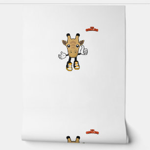 Papier Peint animal émoji girafe pouce vers le haut