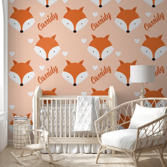 Papier Peint Animal mite Fox Nom des enfants (Enfants)