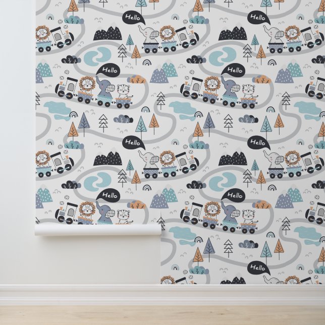 Papier Peint Animaux Et Train (Application)