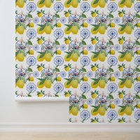 Aquarelle Italienne Carrelage Citron Motif